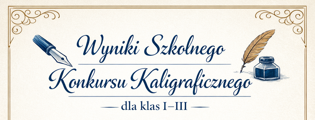 Wyniki Szkolnego Konkursu Kaligraficznego dla klas I–III
